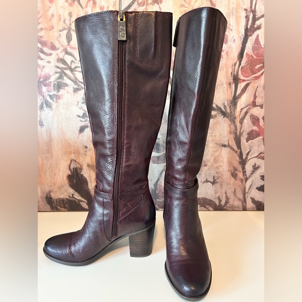 New Naturalizer Women's Leather Boots in Wine Color- Size 6- New without box - Picture 2 of 11